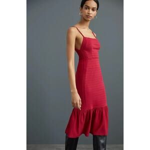 NWT Anthropologie Hutch Square Neck Midi Dress size S
